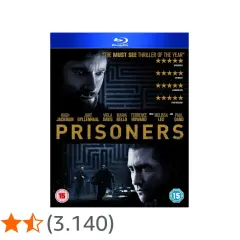Copertina Blu-ray del film "Prisoners", con recensioni entusiastiche e un voto medio di 4,5 stelle.