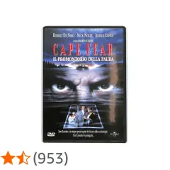 Copertina DVD "Cape Fear - Il promontorio della paura". Recensione del film con De Niro e Nolte, un thriller da non perdere.