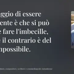 Le frasi di Woody Allen ci ricordano che l'intelligenza permette di fare l'imbecille, ma non viceversa.