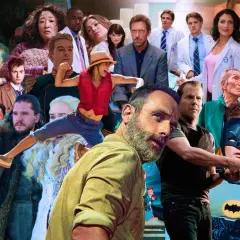 Collage di personaggi iconici delle migliori serie tv: da House a Game of Thrones, passando per The Walking Dead e Stranger Things.