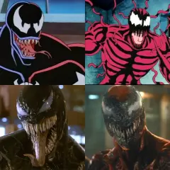 Venom e Carnage in diverse rappresentazioni, dall'animazione al live-action. Il terrore dei simbionti.