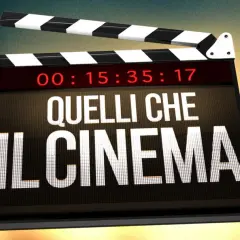 Ciak! La lavagna del cinema con il titolo "Quelli che il cinema" e un timer. Il suo significato è la passione per la settima arte.