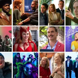 Montaggio di scene da serie TV acclamate dalla critica: The Beatles, WandaVision, Succession, The White Lotus e altre.