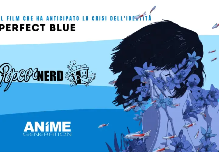 Il film che ha anticipato la crisi dell'identità: una perfetta spiegazione visiva di Perfect Blue, con una figura femminile tra fiori e pesciolini rossi.