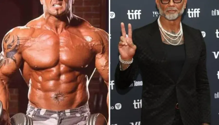 Batista WWE oggi: da muscoloso wrestler a elegante attore, mostra la sua trasformazione.