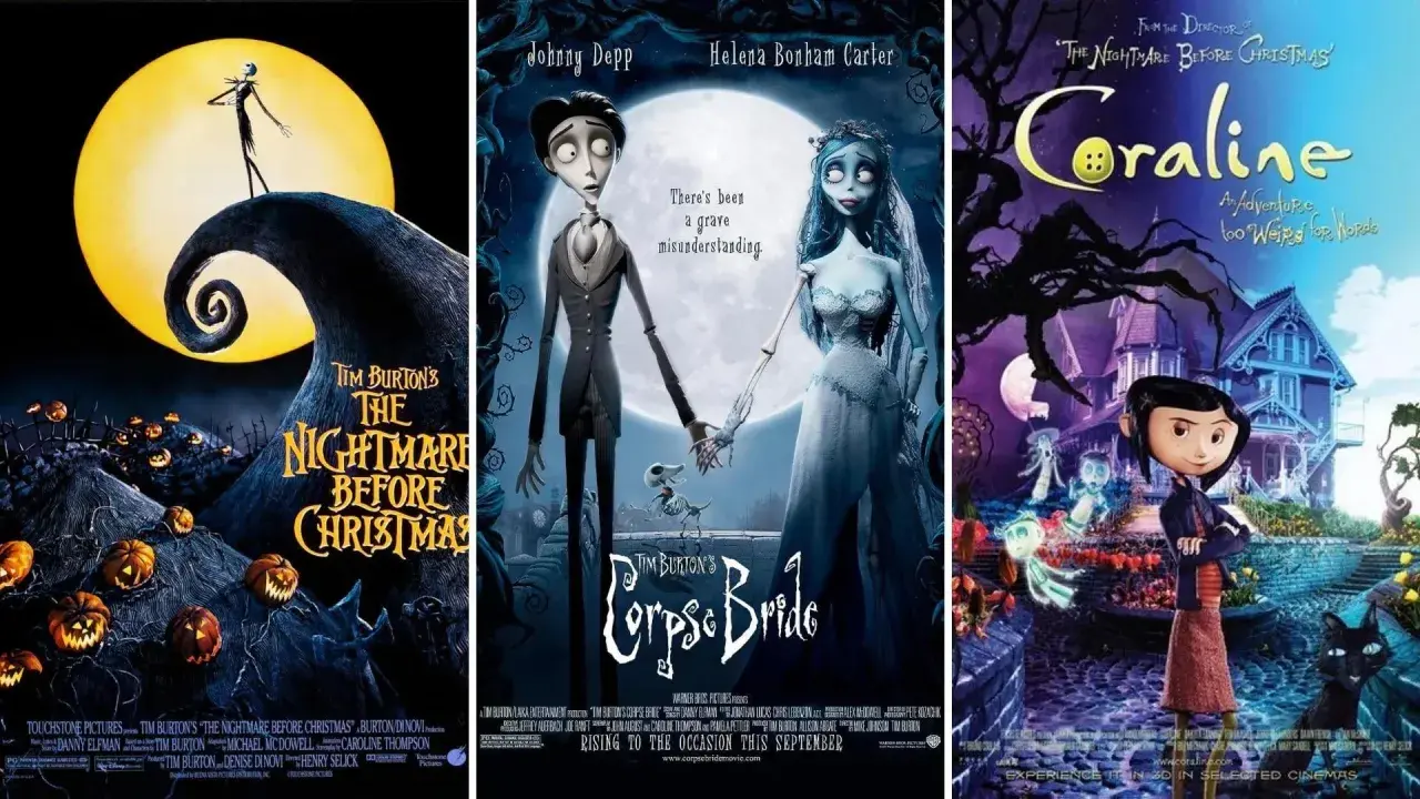 I manifest di "Nightmare Before Christmas", "La Sposa Cadavere" e "Coraline" di Tim Burton.