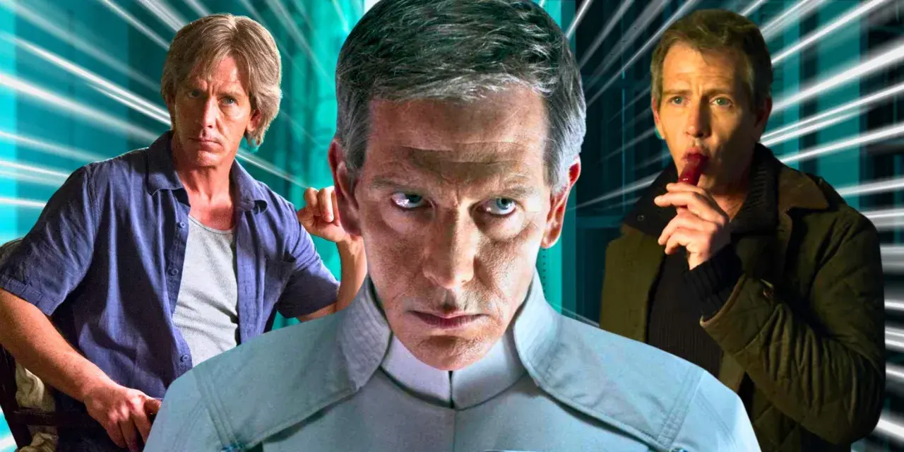 Ben Mendelsohn in tre ruoli diversi, mostrando la sua versatilità nei film e programmi TV.
