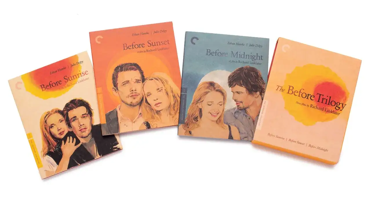 Le copertine dei film della Before Trilogy:
