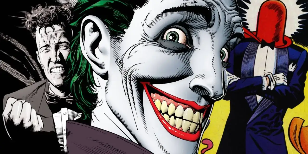 La storia di Joker: un uomo tormentato, il Clown Principe del Crimine e un misterioso personaggio con cappuccio rosso.