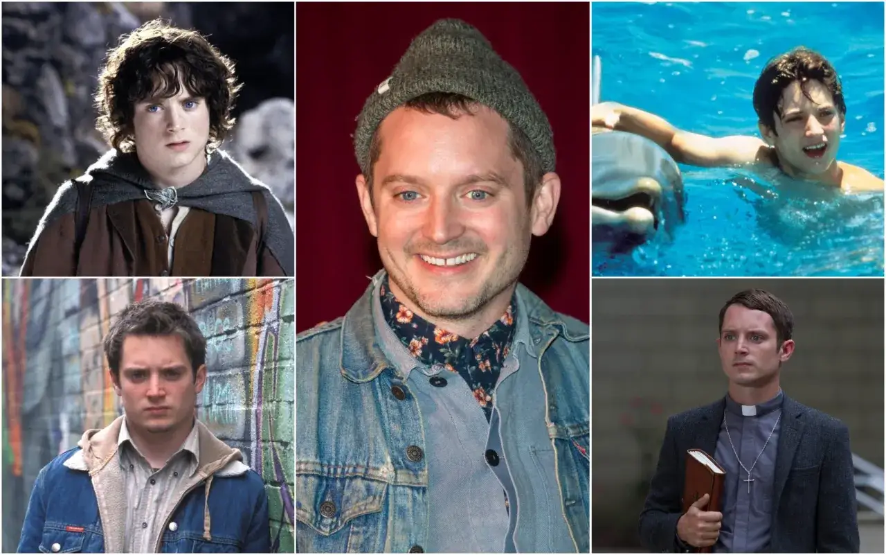 Elijah Wood in vari film: da Frodo a un giovane nuotatore, passando per ruoli da prete e da ragazzo di strada.