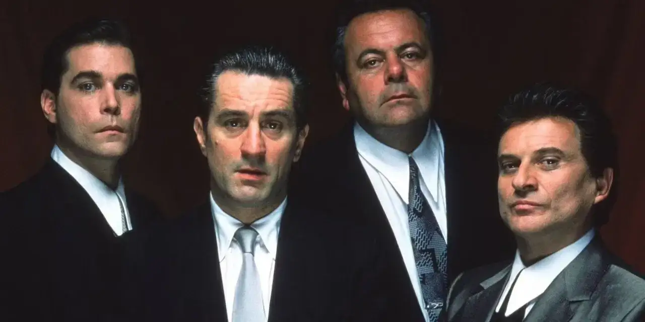 I quattro volti iconici di quei bravi ragazzi, personaggi reali che hanno segnato il cinema.
